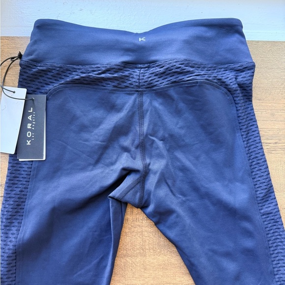 Koral Women’s Blue Mesh Panel Harlow High Rise Energy Legging Size M NWT - Picture 2 of 7